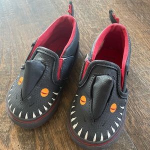 Toddler Shark VANS sneakers size 5